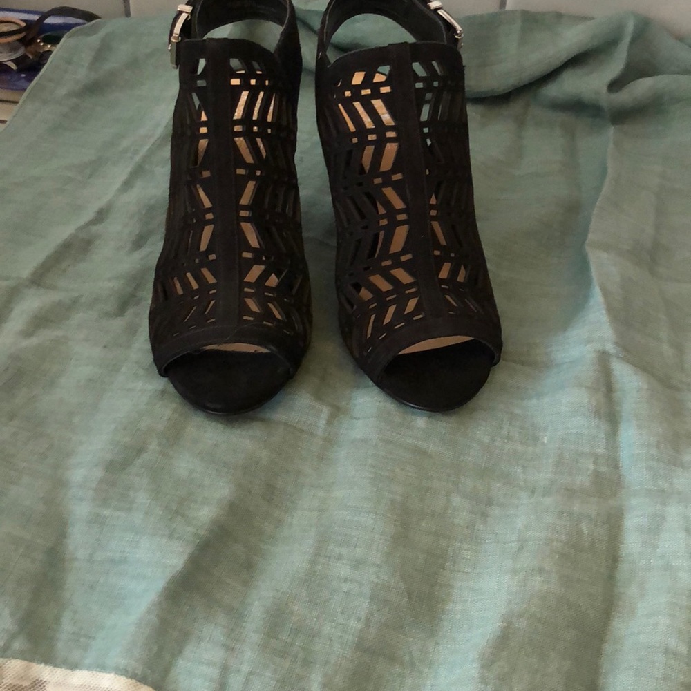 Vince Camuto Black Nubuck Sandal
